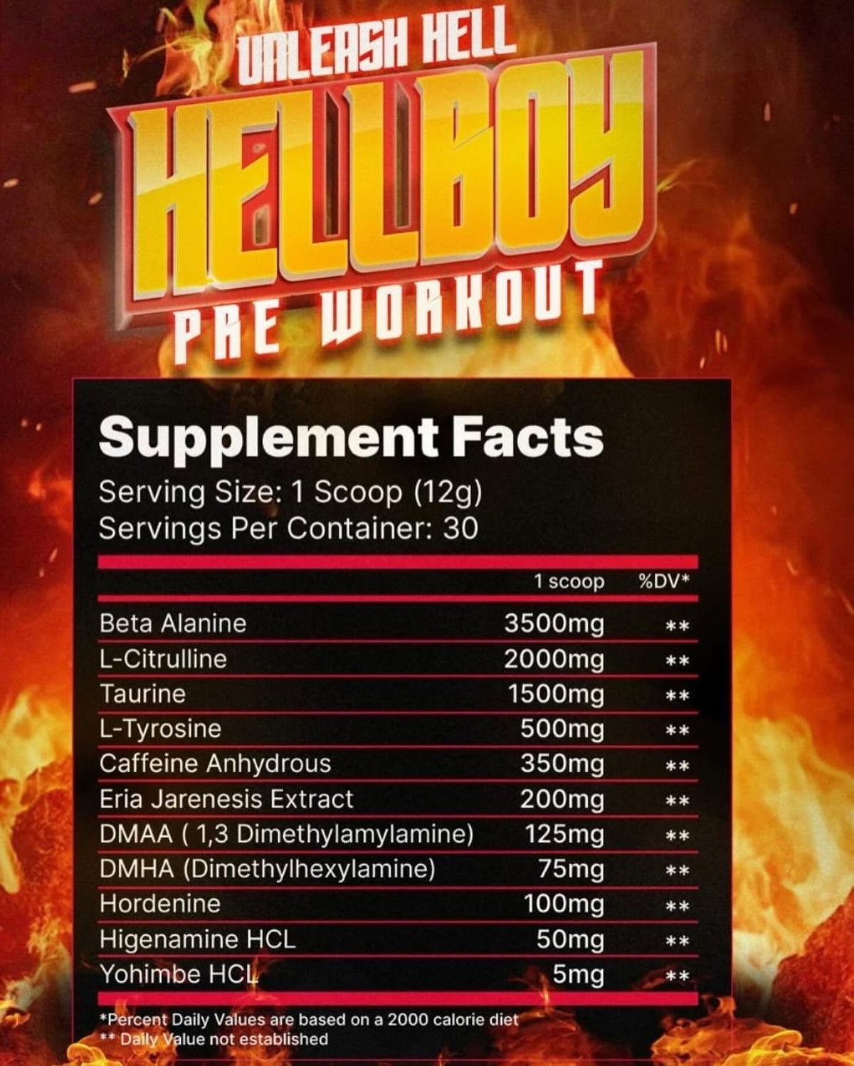 HellBoy Pre workout - 30 servings