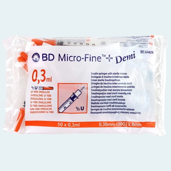 Insulin Needles - 10 x 0.3 ml