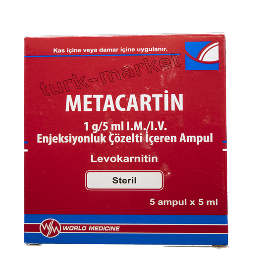 L -Carnitine METACARTIN 1G/5 ml IM/IV solution for injection 5 ampoules
