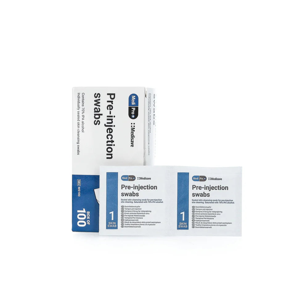 Pre-Injection Swabs x 100
