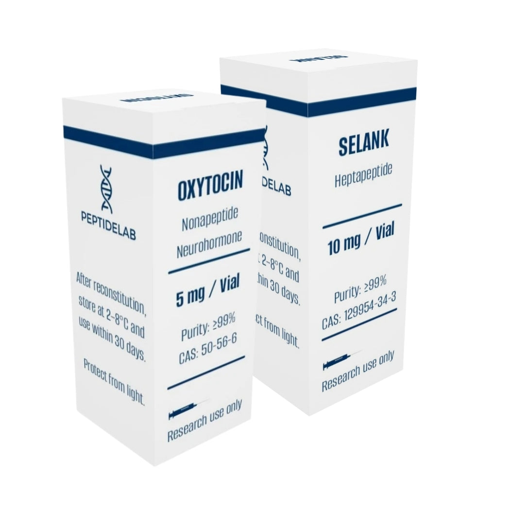 Oxytocin + Selank - Mood & Cognitive Support Stack PeptideLAB
