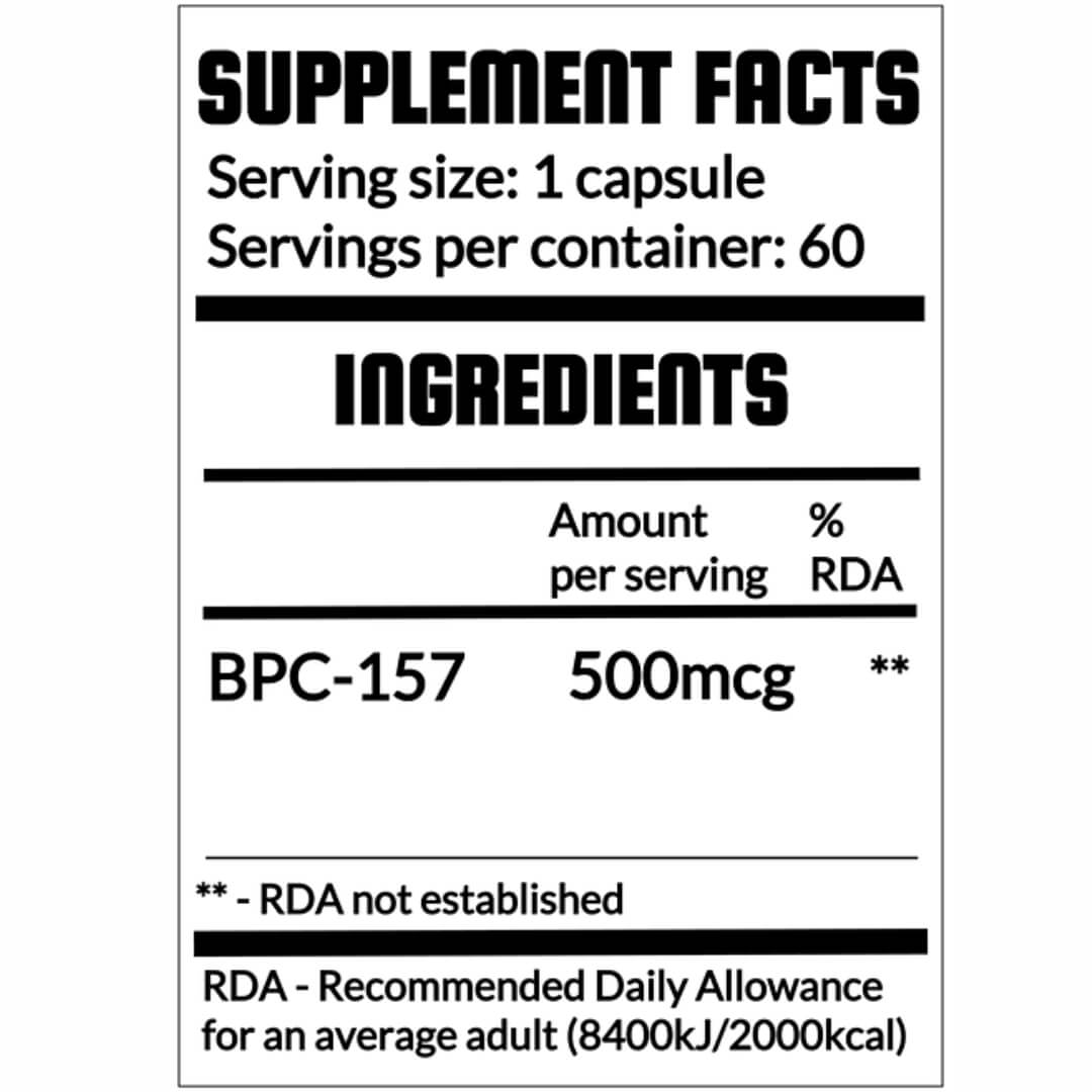 BPC-157 DS 500mcg QRP Nutrition - 60 capsules | Sarms