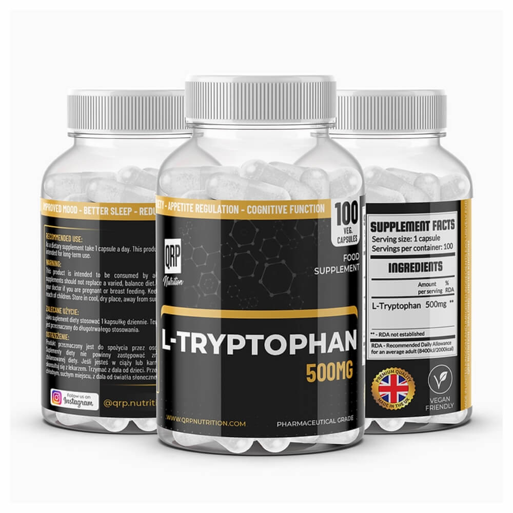 *CLEARANCE* L-Tryptophan 500mg QRP Nutrition 100 capsules