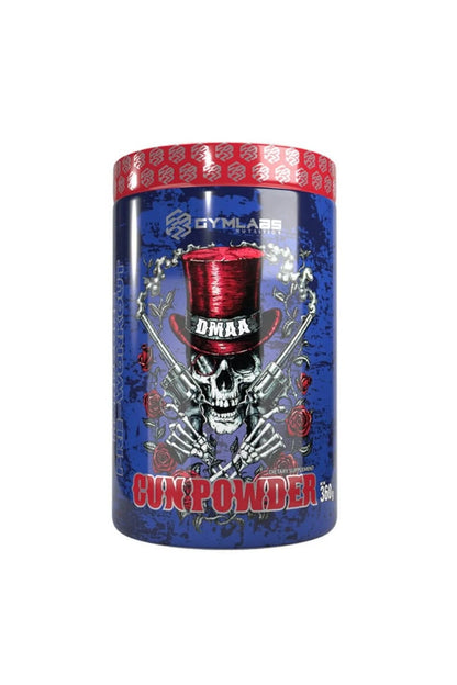 GYMLABS Nutrition GUN POWDER | Exorbitant pre-workout booster for hardcore training sessions and lots of power, pump and push