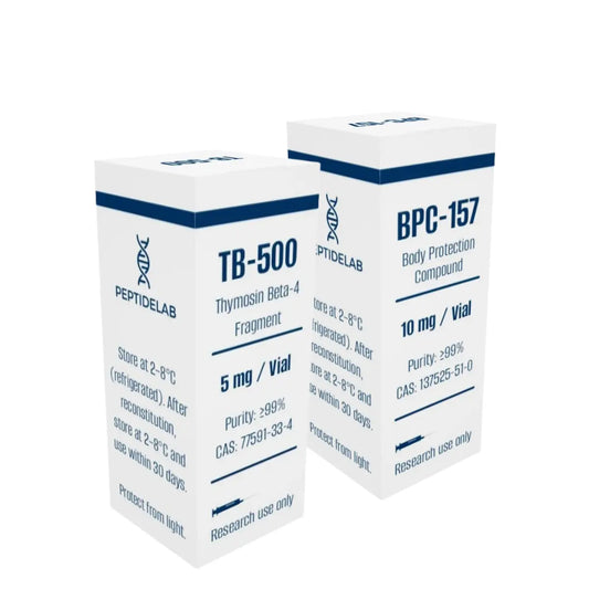Wolverine Stack BPC-157 and TB-500 peptide vials – recovery support combination